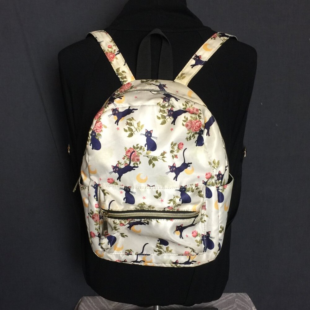 Sailor Moon Luna Mini Backpack  Zip Pockets Drink Pocket